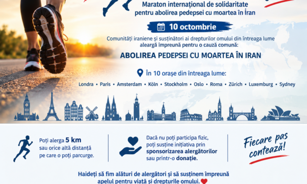 Run for Life – Maraton internațional de solidaritate pentru abolirea pedepsei cu moartea în Iran